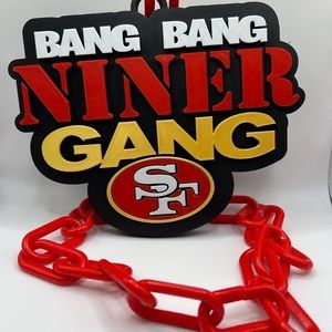 49ers Bang Bang Fan Chain Necklace